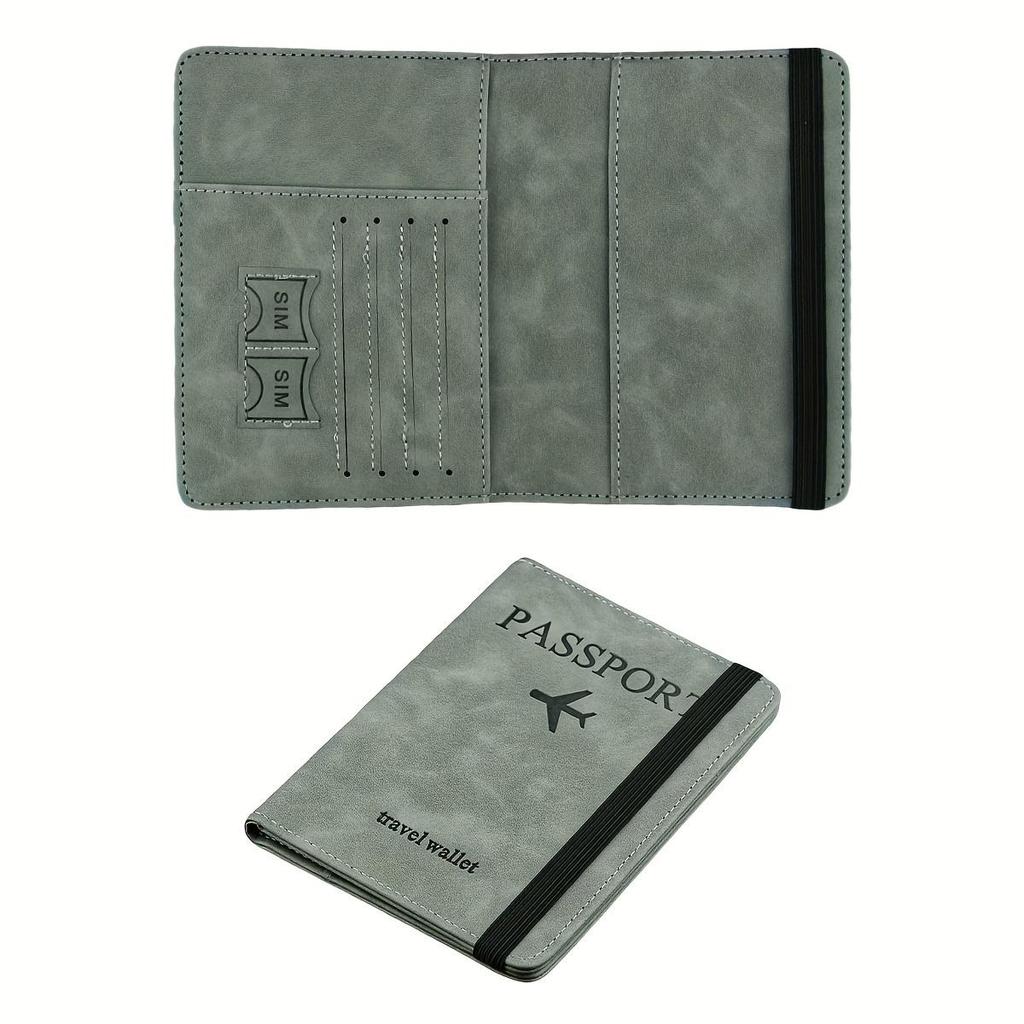 RFID passport holder slim passport wallet multi-functional wallet travel passport bag