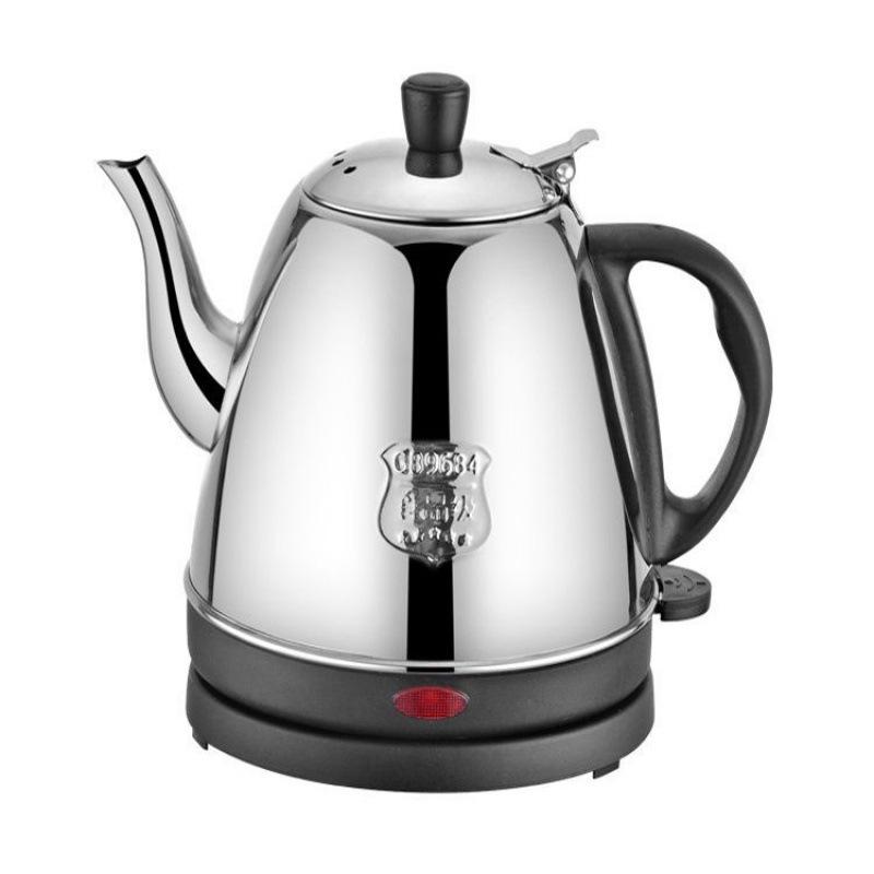 Portable Stainless Steel Electric Kettle with Long Spout for Brewing Tea and Boiling Water