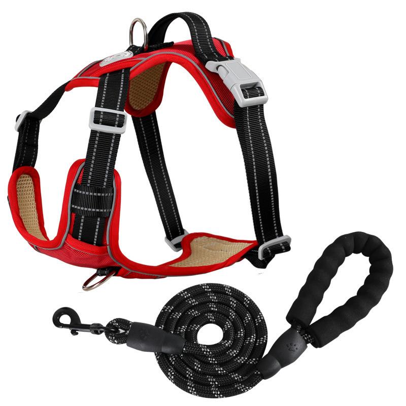 Reflective Dog Harness and Leash Set