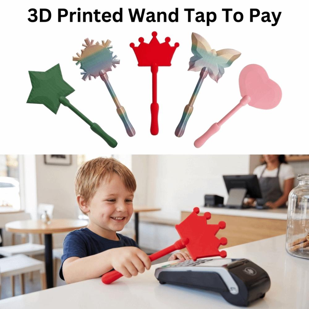 Creative 3D Printed Wand Tap To Pay Portable Cute Contactless Payment Sleeve 35cm Lightweight Credit Card Holder Daily Use