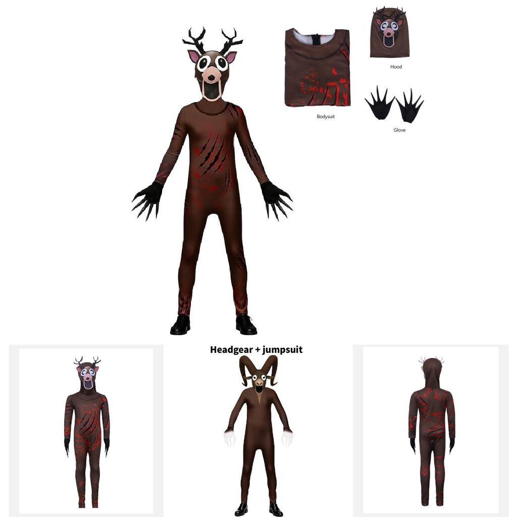 The Deer 99 Nights In The Forest Deer Goat Costume With Soft Polyester Fabric For Halloween And Party Performances