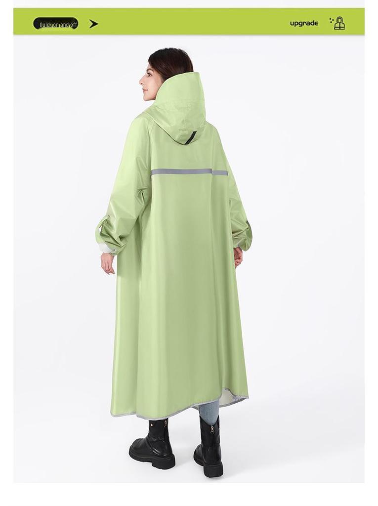 Long Style Electric Vehicle Raincoat - Full Body Thickened Anti-Torrent Adult Cape