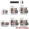 2D Flat Printing 2pcs Curtain Party Window Curtains Waterfall with Pink Lotuses Digital Printed Polyester Drapes Holiday