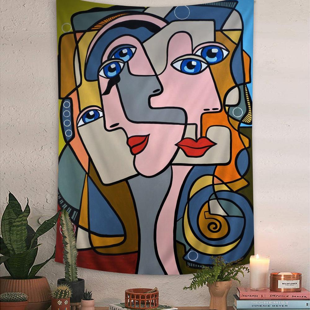 Artist Pablo Picasso Tapestry Art Printing Japanese Wall Tapestry Anime Wall Hanging Home Decor