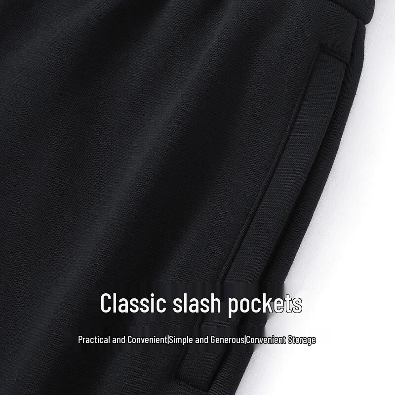 Luotz Men's Thick Straight-Leg Warm Casual Trousers