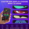 Devil Eyes Light For Cars (2-Pack) – 15''X4'' Dual LED Eyes For Car Windshield | Perfect Sync, Programmable Patterns, App/Remote Control | For