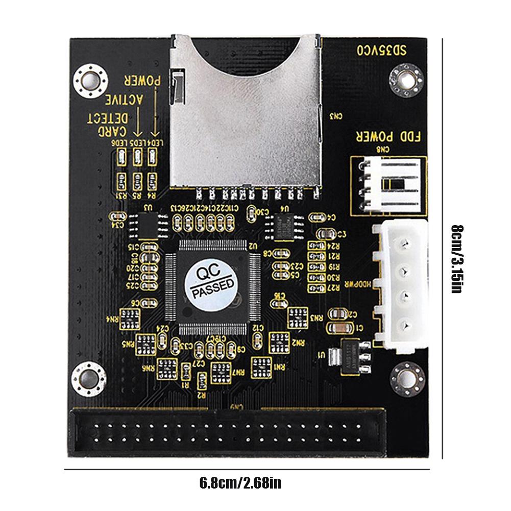 SD To 2.5 Inch IDE 44Pins SSD Memory Card 44Pins SD To 3.5 Inch IDE Expansion Card 5V Memory Expansion Card for Laptop Tablet