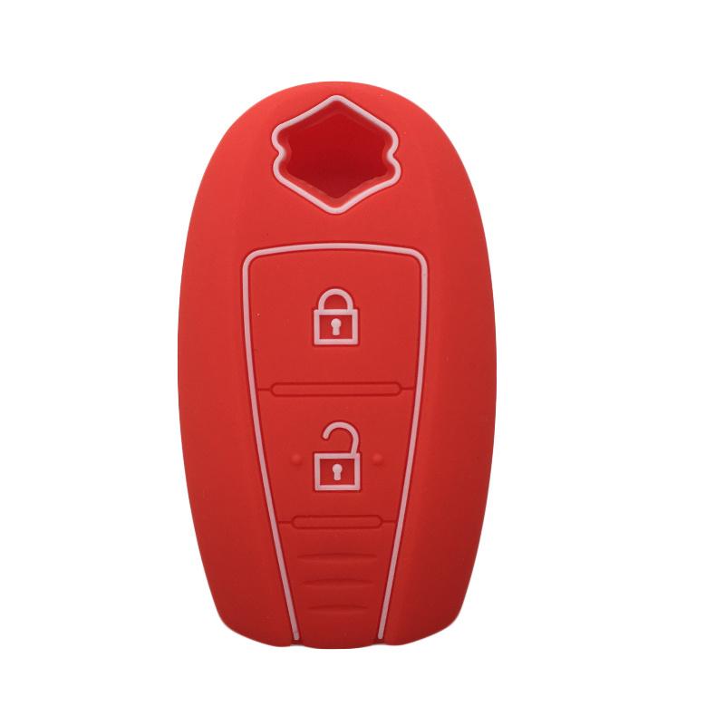Soft Key Case Cover Fit For Suzuki Vitara 2022 SX4 II (S-cross) 2021 Silicone Keychain Car Accessories Key Protector