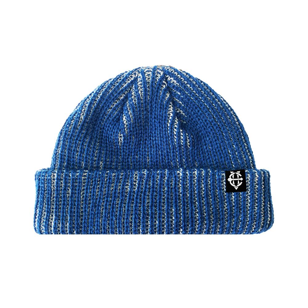 EIGHTVOLUME Ev Double Ribbed Short Beanie (Blue)