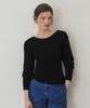 ARTID Minimal Scoop Neck Knit_Black