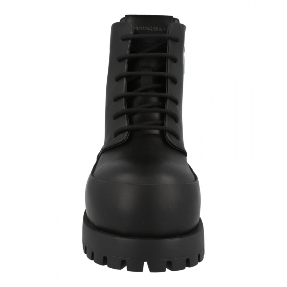 Salvatore Ferragamo Fede Combat Boots Black