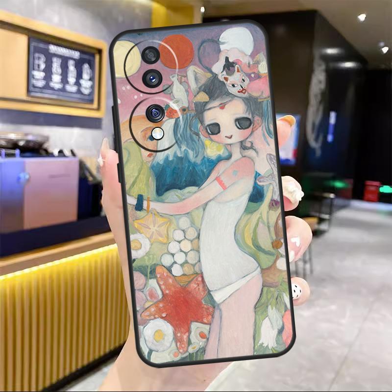 Cartoon Aesthetic Aya Takano For Honor Magic 8 7 6 Pro Case For Honor 200 400 50 70 90 Lite X8c X8b X9a X9b X9c X9d Win RT