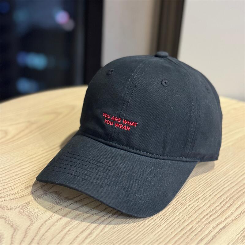 American embroidery English small letter baseball hat women's spring and autumn wear face small cap men's outdoor sun hat