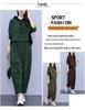 Autumn Plus Size Hooded Corduroy Fashion Set - Slimming Two-Piece for Casual Wear