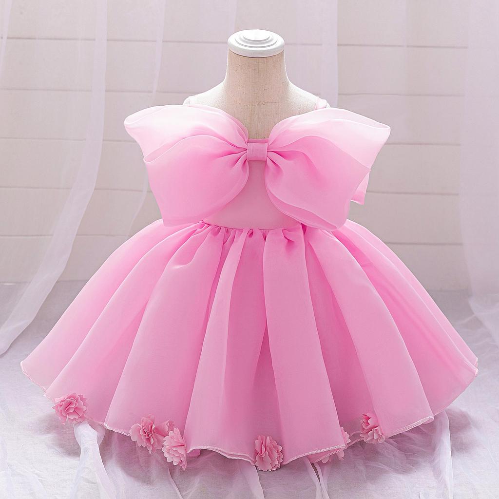 2026 Spring/Summer Flower Girl & Baby First Birthday Princess Ball Gown - Little Girl's Formal Party & Evening Dress.