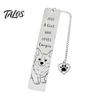 Novelty Cat Book Marker Cute Bookmark, Funny Metal Page with Creative Quote Bookmark Quotes, Stainless Steel for Readers, Lover Gift Rust Proof