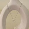 ELYONA ELA 14 Necklace Compact Drop Chain Daily Silver Ball Necklace (Short/39cm)