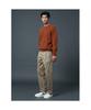 SHIFT.G Wool Texture Crewneck Sweater Orange