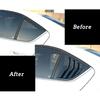 For Skoda Octavia MK3 2013- Car Rear Window Louver Shutter Cover Side Vent Blinds Trim Sticker ABS Exterior Accessories