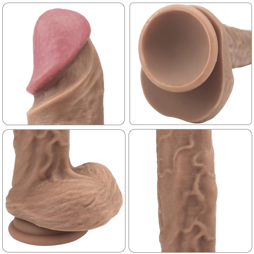 Silikonové dildo sexuální hračky pro ženy s přísavkou Realistická dilda pro ženskou masturbaci