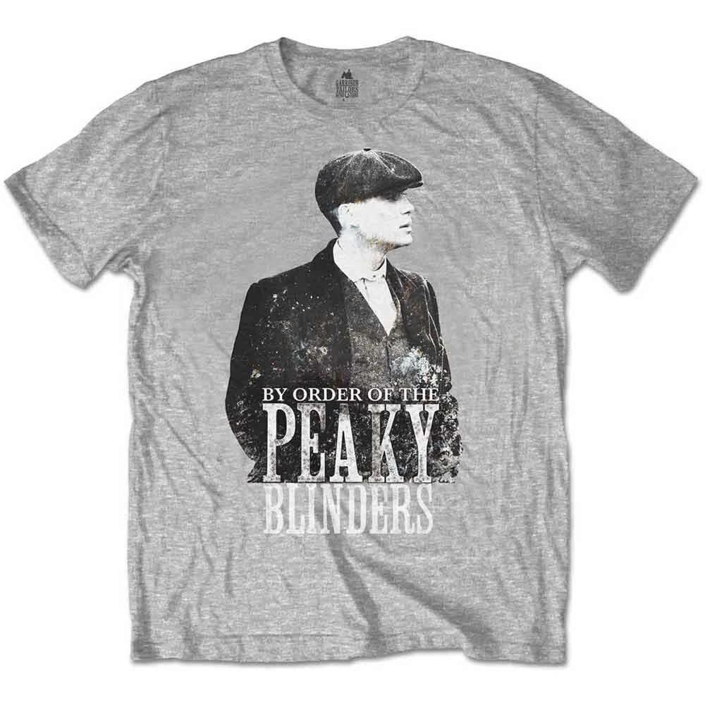 Official T Shirt Peaky Blinders Shelby Brothers Tommy Character Grey XL S