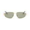 Celine Pilot Style Sunglasses With Logo Unisex Sunglasses Gold CL40281U30N