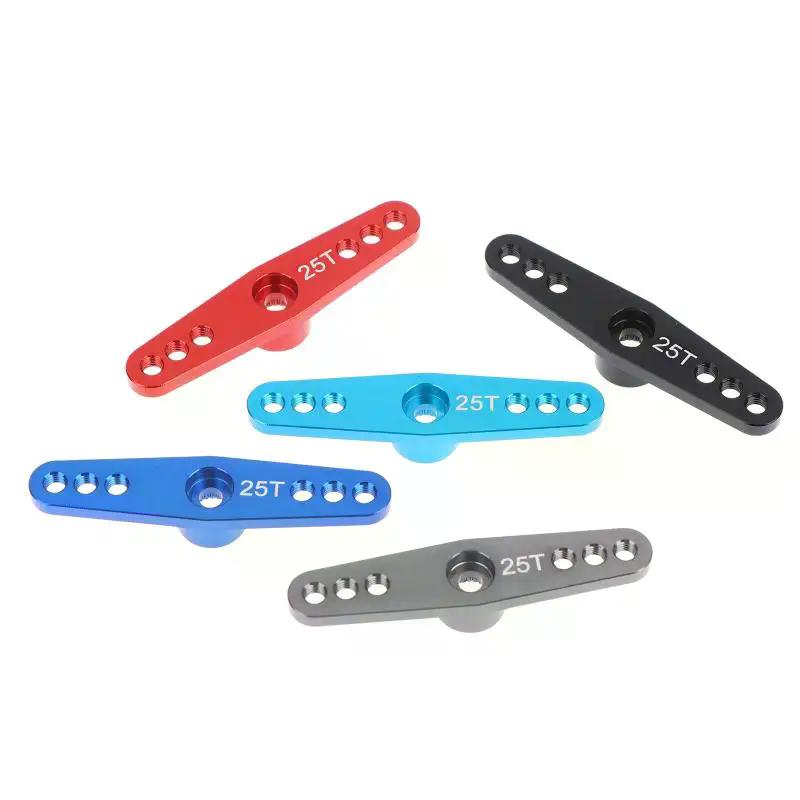 Aluminum Alloy RC Servo Arm 25T Steering Servo Dual Arm For RC Car Crawler Large Torque Digital Coreless Servo Parts