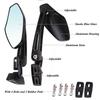 Black/Chrome Motorcycle Rear View Side Mirrors for Honda  CBR 600 1000 R1 R6 GSX-R Suzuki GSXR 600 750 1000 Hayabusa(All