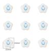 5pcs/Bag Smile Beads Ceramic Porcelain Clouds Hearts Stars Round Beads Charm For DIY Bracelet Jewelry Making Accessories