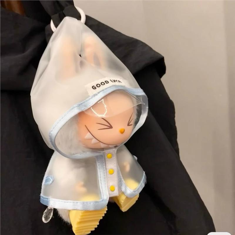 Baby Clothes Raincoat Clothes Sit Party Macaron Vinyl Doll Pendant Blind Box Baby Clothes New