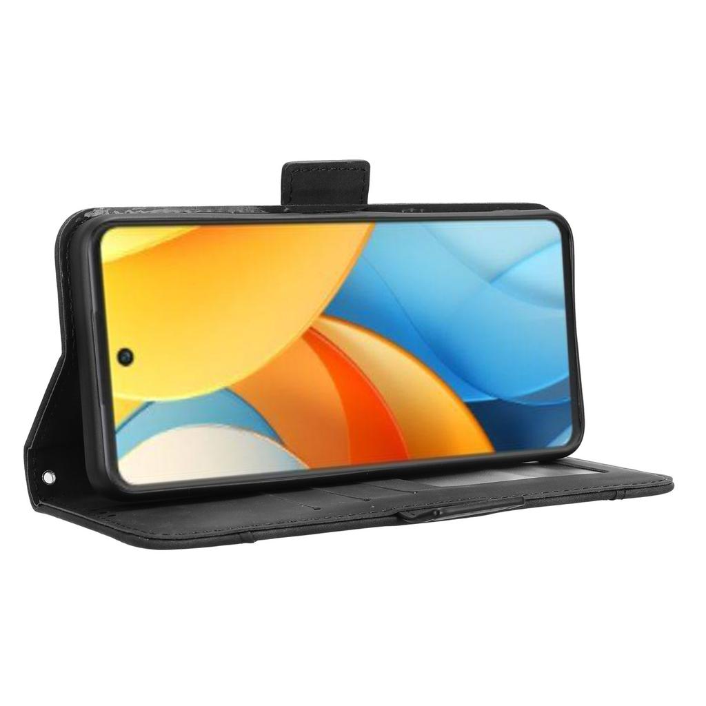 For ZTE Nubia V60 Design/Blade V60 Design Leather Case Phone Wallet Cover with Multiple Card Slots