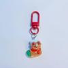 Cartoon Santa Claus Keychain Ornament - Cute Christmas Gift for Backpack or Home