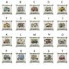 Ornate Happy Campers Sofa Throw Cushion Cover Ideal For Home Dcor