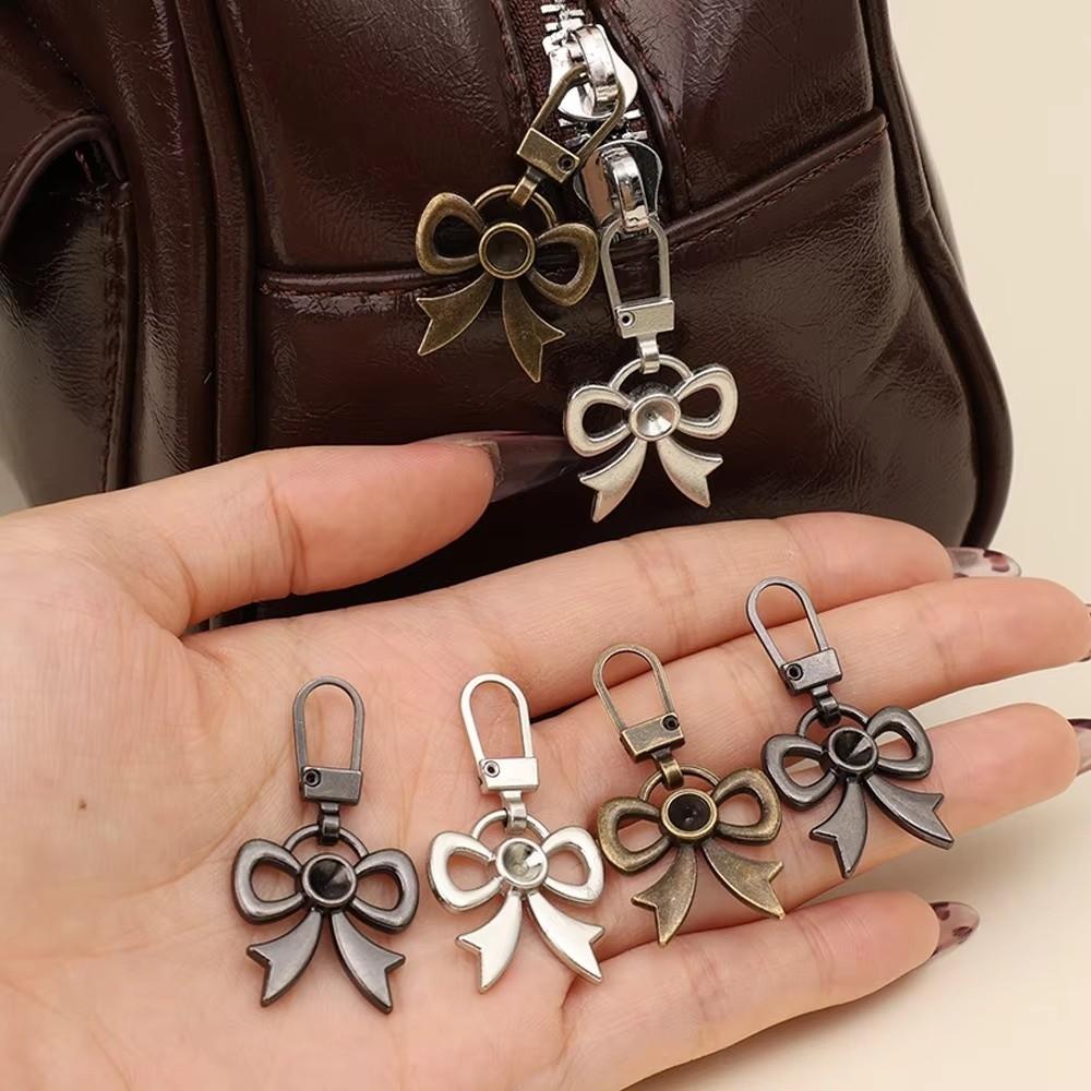 10pcs Detachable Metal Zipper Butterfly Bow Zipper Slide Replacement Zipper Head Replacement Kits