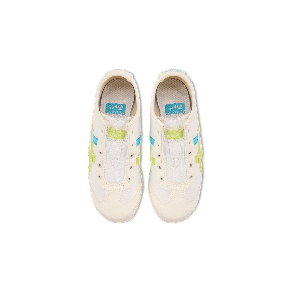 Onitsuka Tiger Mexico 66 Synthetic Leather Fabric Durable Low-Top Casual Shoes Kids sneaker Light-Green 1184A085-109