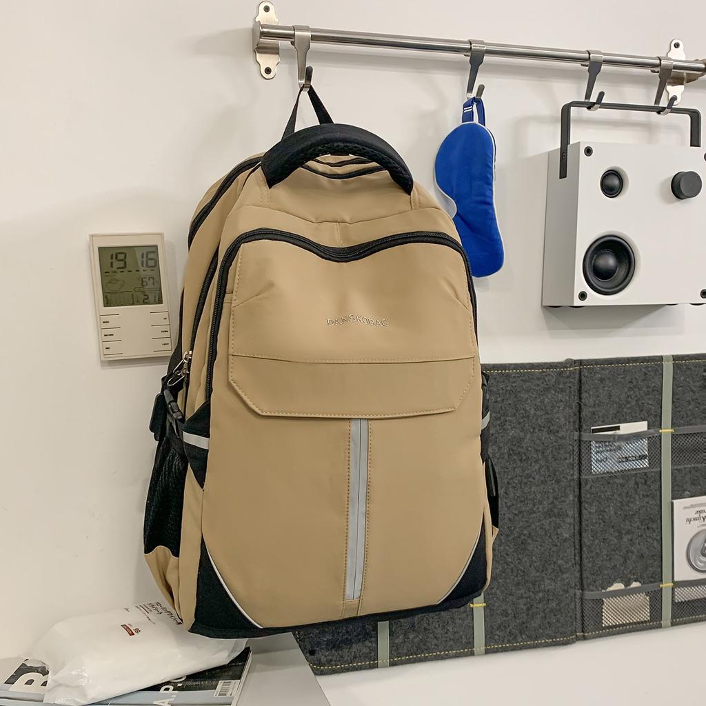 Schoolbag New 1011 Backpack Men's Korean Edition Large Capacity Junior High School Student School Bag Simple Commuter Computer Bag