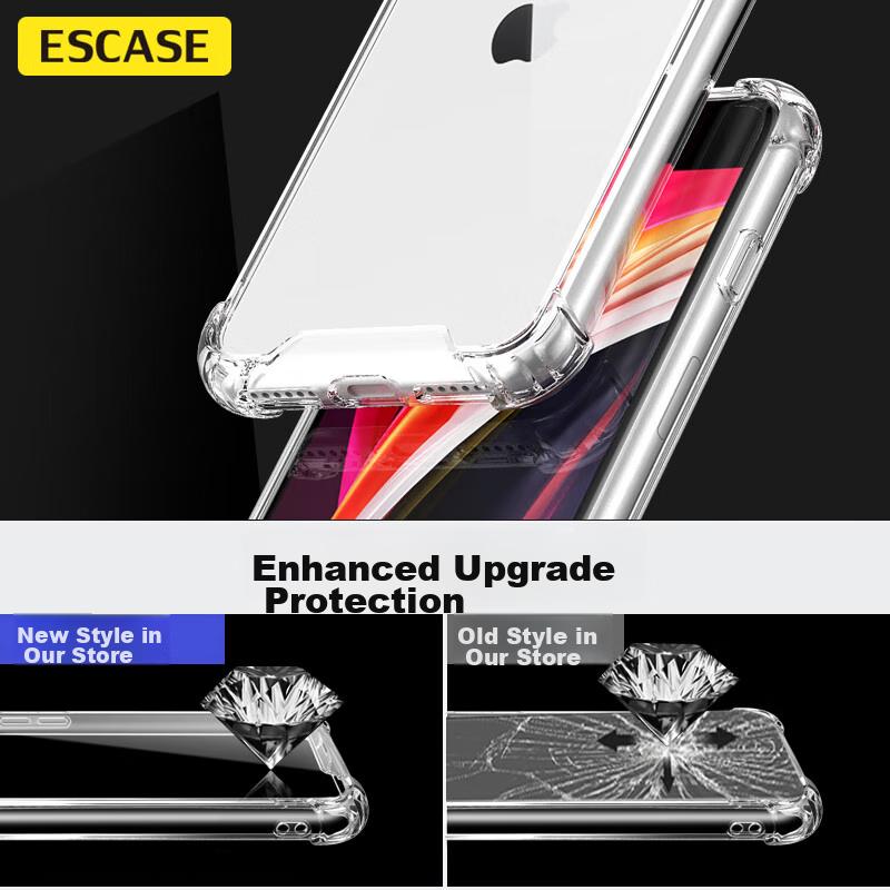 IPhone SE 3 Phone Case, SE 3 Protective Cover, 4.7-Inch Full Protection Shockproof Case, Dual-Layer Anti-Drop, German Bayer Imported High Transparency