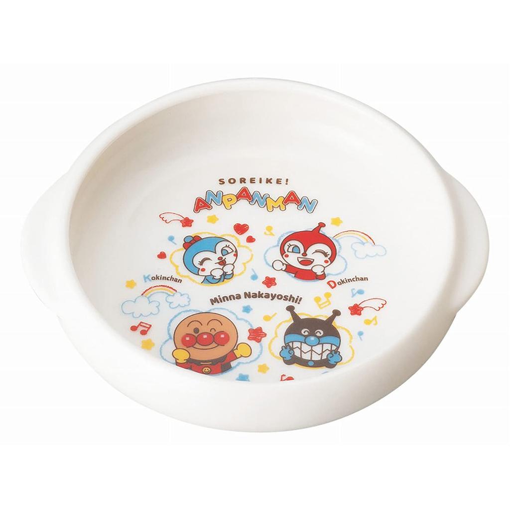 Kanesho Toki Tableware Gift Nakayoshi Series "Go! Anpanman" Set, 066740, White, 30.5cm