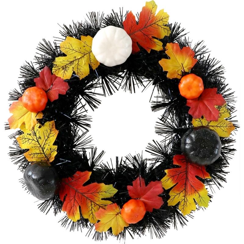 Hanging Wreath for Halloween Festivities Scary Colorful Door Garlands Accessories Party Indoor Outdoor Party Decorations