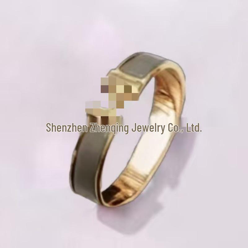 Náramek s písmenem H pozlacený 18k smaltovaný - Klasická móda, Více barev, Ideální pro páry