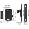 20 Pack Cabinet Door Latch RV Drawer Latch 10 LBS Pull Force RV Drawer Latches And Catches, Push To Close Grabber Catches For RV, Camper, Trailer,