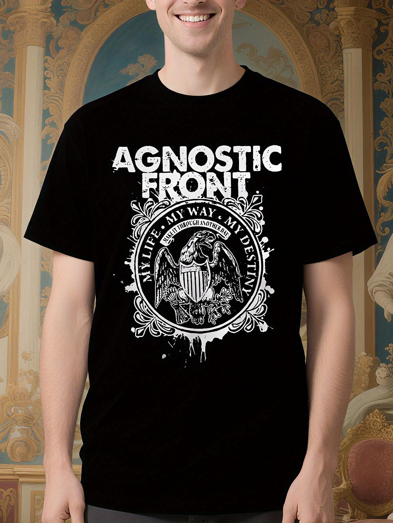 Punk Rock Graphic Tshirt - Agnostic Front Design with My ... L