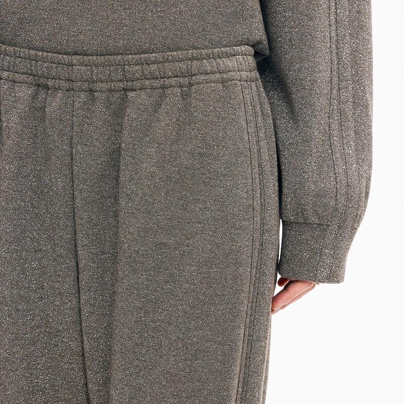 JNBY Women's 2025 Autumn Fine Glitter Loose Flare Casual Pants