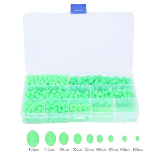 

900 шт. разные модели, Нескользящие светящиеся рыболовные бусины, приманки, снасти, инструменты для комплекта соленой и пресной воды