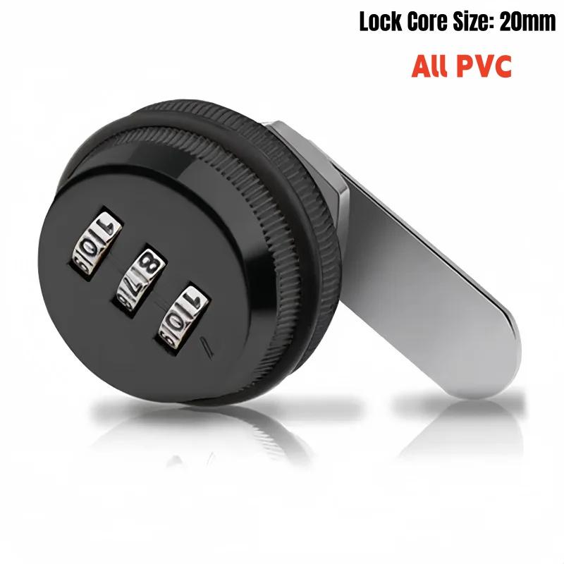

Combination Cabinet Lock Black/Silver 20mm Lock Core Password Locks Security Home Automation Cam Lock for Mailbox Cabinet Door