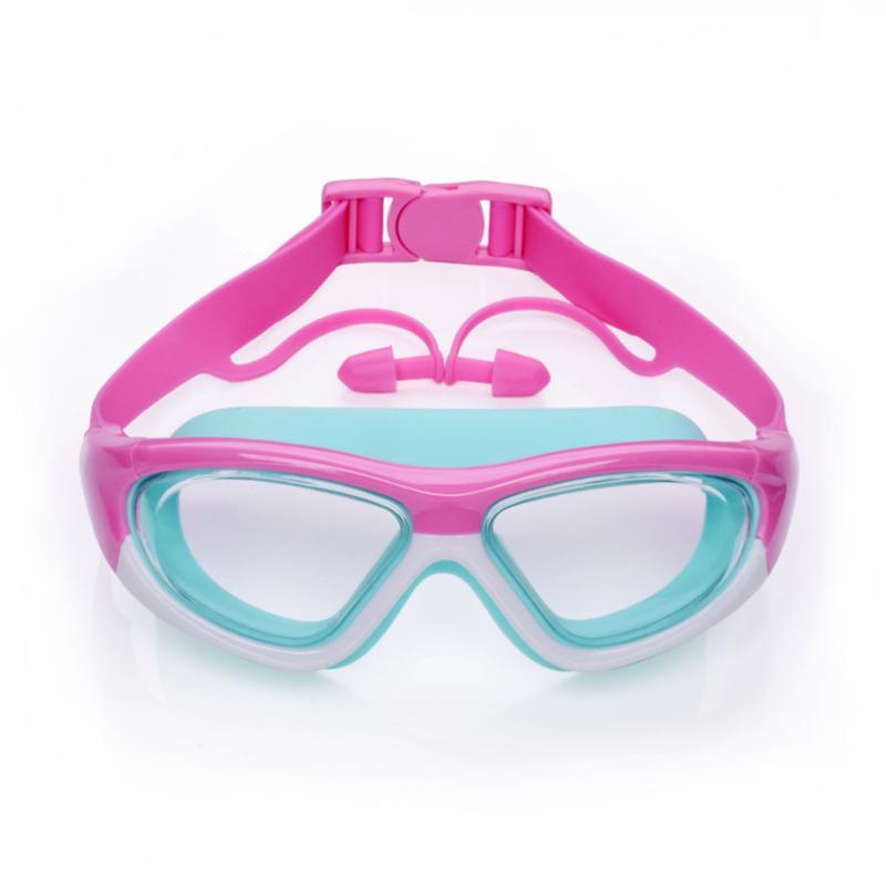Children's Swimming Goggles Male And Female Anti Fog And Waterproof Large Frame Diving Goggles Student Swimming Equipment