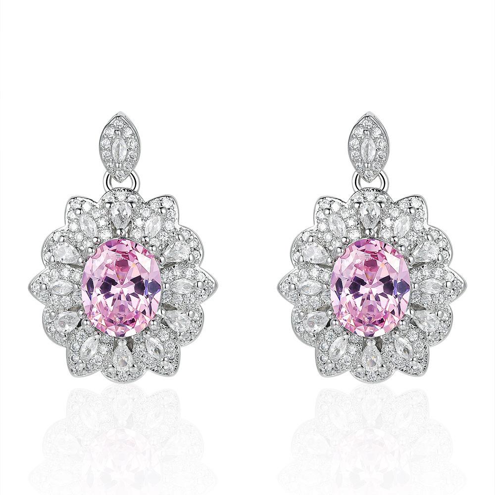 Hot mining explosion full of diamonds, colorful treasures, large flower necklaces, rings, European and American studs.