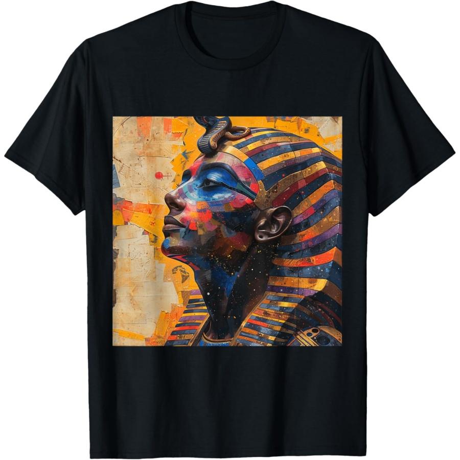 King Pharaoh Tutankhamun King Tut Ancient Egyptian Decor T-Shirt XXXXXL чёрный