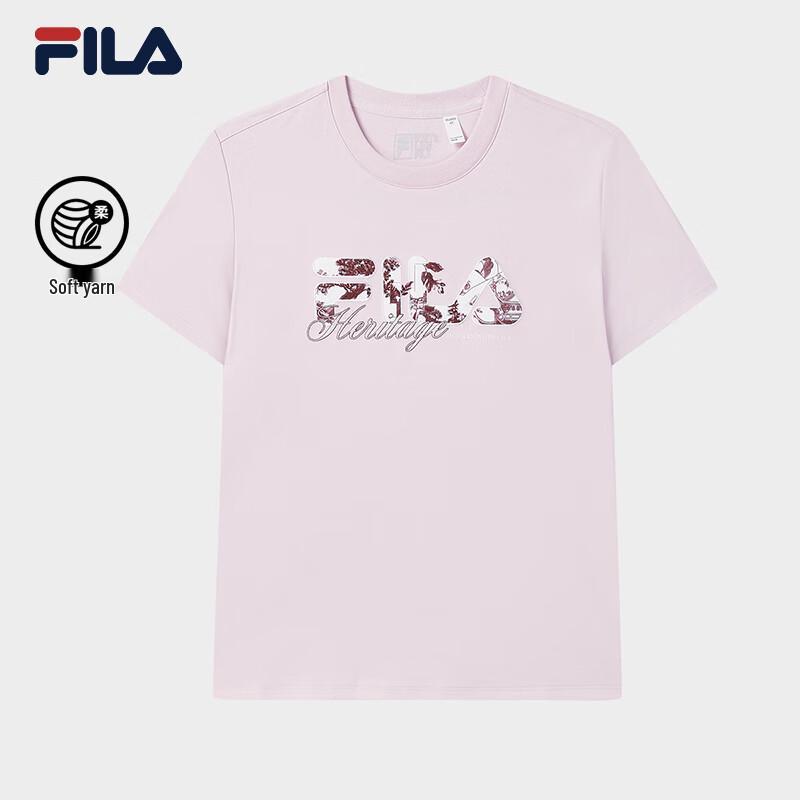 FILA Women s Knitted Short-Sleeve Logo T-Shirt S