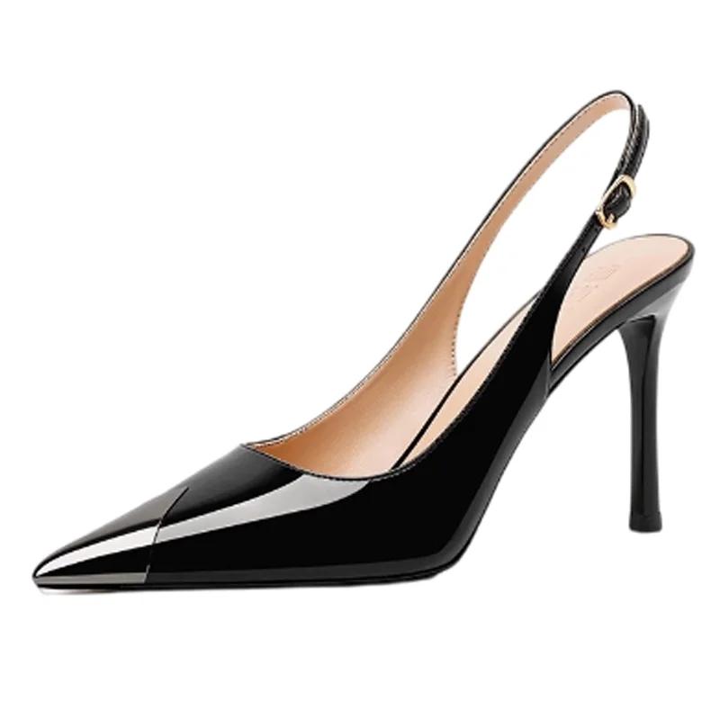 Mode Damen High Heel Sandalen Spitzschuhe Elegante Stilettos Schuhe Sexy Damen Pumps Mode 2025 Luxus Sommer Damenschuhe